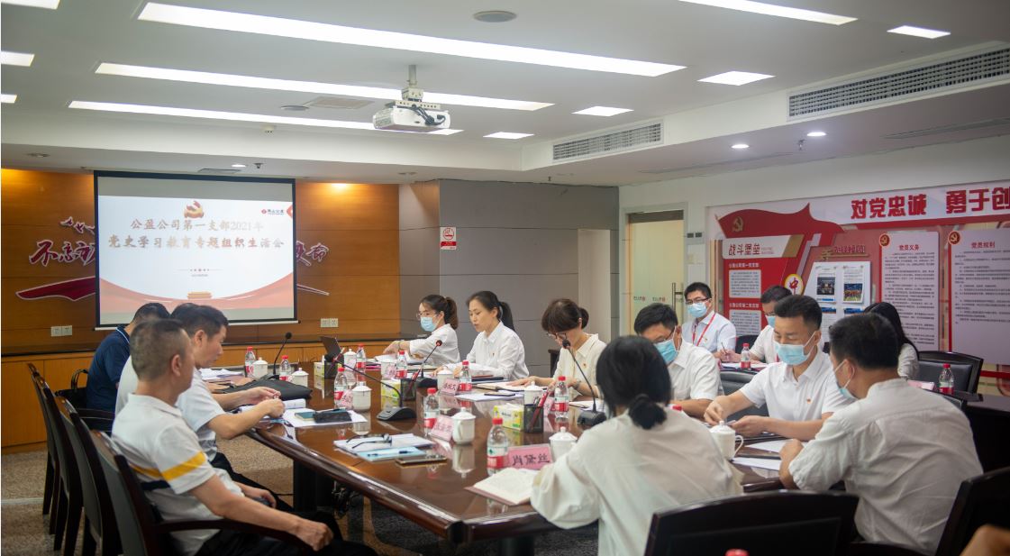 公盈公司第一党支部召开党史学习教育专题组织生活会